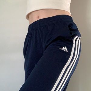 Navy blue adidas sweats